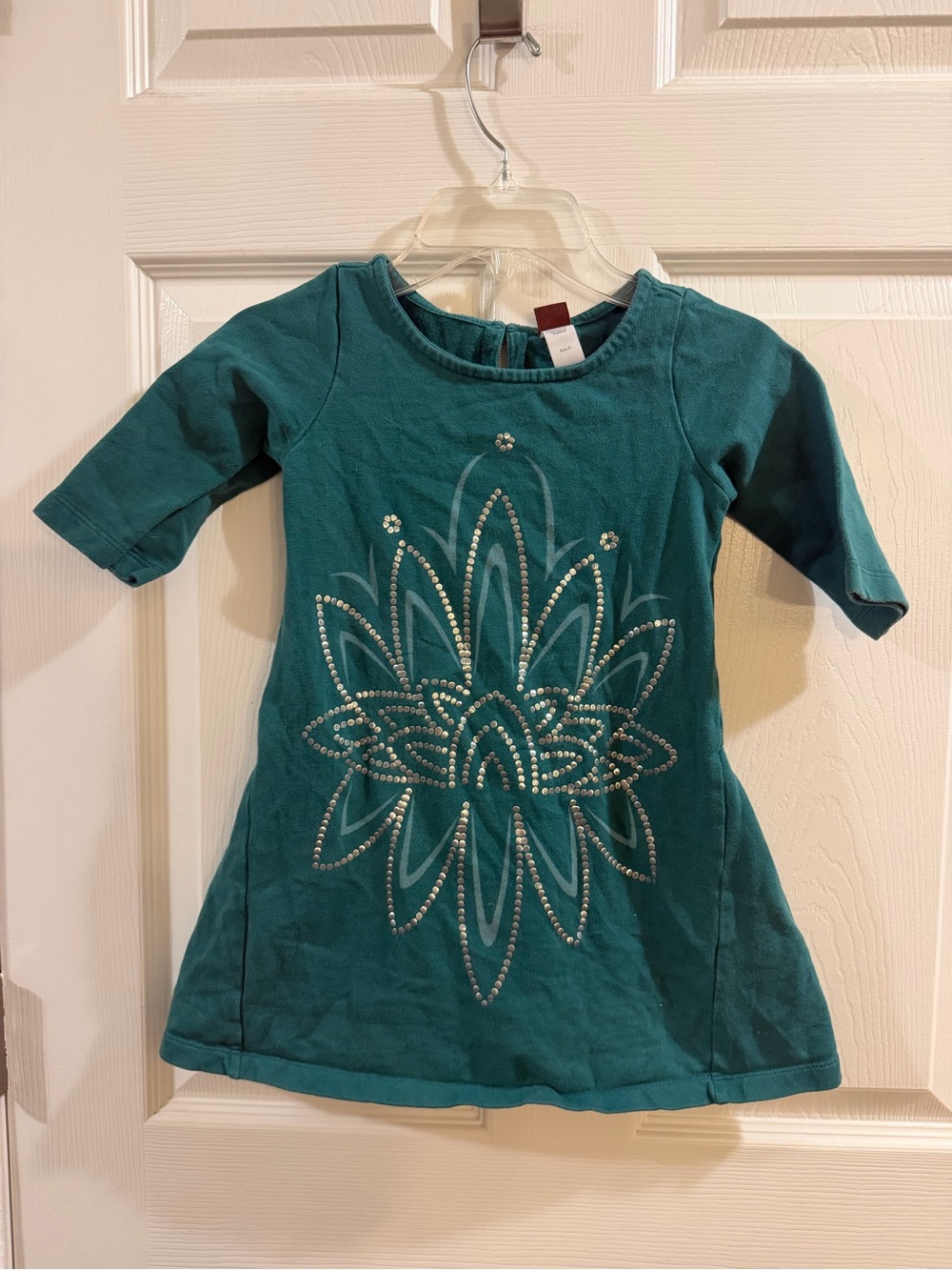Tea Collection Size 5 Teal Cotton Dress